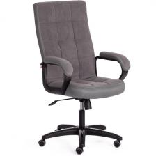 Кресло игровое с мягкими подлокотниками флок,ткань, серый, 29/TW-12 Tetchair Trendy 19520