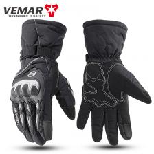 Новые водонепроницаемые зимние мотоциклетные перчатки для мужчин, термоизолированные перчатки для верховой езды, ветрозащитные перчатки с сенсорным экраном для холодной погоды, мотоперчатки