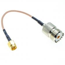 RG316 SMA Male to PL259 SO239 PL-259 UHF Female 50 Ом Коаксиальный кабель
