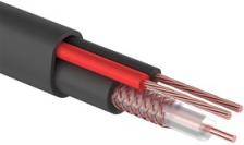 Кабель для видеонаблюдения КВК-П-2 + 2х0.75, 200м., черный OUTDOOR REXANT (01-4105)