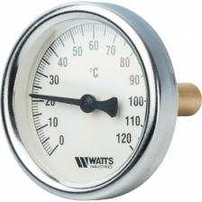 Термометр биметаллический 63 мм 1/2", 120°C с погружной гильзой 50 мм Watts F+R801 OR (10005800)