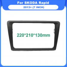7-дюймовый 2Din автомобильный радиоприемник для SKODA Rapid 2013+, адаптер панели лицевой панели, автомобильная аудиосистема, установка рамки, крепление на приборную панель, отделка компакт-диска