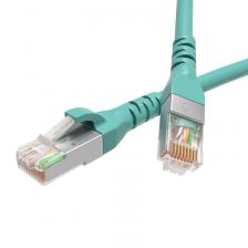 2 м DKC / ДКС Патч-корд экранированный CAT6A S/FTP 4х2, LSZH, бирюзовый, 2.0 м [RN6ASF4520AQ]