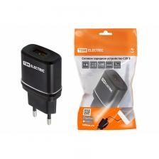 Сетевое зарядное устройство, СЗУ 3, 2,1 А, 1 USB, черный, TDM, цена за 1 шт