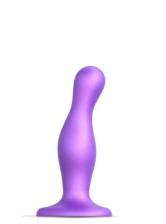 Фаллоимитатор Strap-on-me Dildo Plug Curvy S 14.5 см, фиолетовый металлик