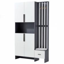 Шкаф в прихожую с вешалкой Xiaomi Linsy Closet In The Hallway With A Hanger Black/White (AK30-A+AK40-A)