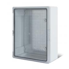 Корпус пластиковый ЩМПп с прозрачной дверцей и монтажной панелью 400х300х170мм, АБС, УХЛ1, IP65 REXANT, цена за 1 шт