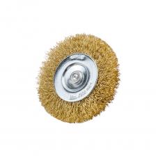 Дисковая щетка для дрели Щетка дисковая для дрели (латунированная проволока 0,3 мм, 75 мм) MIRAX 35145-075