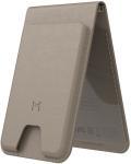 Кошелек-кардхолдер Magssory Geotag Magnetic Flip Wallet, совместимый с MagSafe и Find My, latte (ACL003)