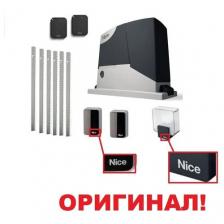 Автоматика для откатных ворот NICE RD400-FULL6, комплект: привод, 2 пульта, фотоэлементы, лампа, 6 реек 8мм