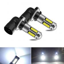 2x881 H27 Светодиодная лампа 30 4014smd Автомобильные противотуманные фары Дневные ходовые огни Автомобильные лампы Супер яркие автомобильные лампы Белый H27W/2