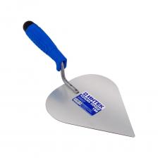 Кельма предназначена для равномерного нанесения и распределения строительных смесей. Пластиковая эргономичная рукоятка. Полотно изготовлено из нержавеющей стали, что гарантирует качественную работу и долгий срок службы инструмента.