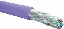 Кабель витая пара S/FTP 6a кат. 4 пары Eurolan 19C-SA-05VL-R500 нг(А)-LSLTx, общий экран, индивидуально экранированные пары, внутренней прокладки, фио
