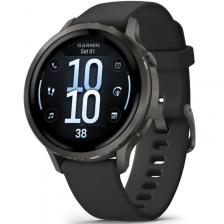 Смарт-часы Garmin Venu 4 41mm Slate Bezel With Black Silicone Band (010-03013-02)
