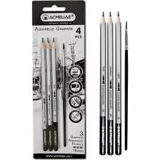 Чернографитные акварельные художественные карандаши. Три твердости в наборе: 2B,4B,6B. Прочный грифель 3мм. Высокое качество рисования, эскизов, набросков, скетчей, графики, черчения. Подходят для художественного рисования в акварельной технике с возможностью размывания водой с помощью кисти, а также для обычной графитной техники. Специальная проклейка грифеля (корпус с грифелем составляет одно целое) предотвращает его поломки при падении и затачивании. Однородный грифель графитового карандаша не царапает бумагу, оставляет четкие яркие линии, не крошится. Матовая бархатистая лакированная поверхность. Многослойное лаковое покрытие. Корпус из высококачественной древесины ровно и аккуратно затачивается стандартными точилками до нужной остроты, не меняет упругость, не трескается. Легкий, удобно лежит в руке, пальцы не скользят – можно работать без усталости. Качество простого чернографитового канцелярского карандаша соответствует европейским стандартам EN71 и REACH (без вредных веществ). Экологичны: используется древесина сертифицированных и специально подготовленных лесов. Профессиональные простые карандаши подойдут для студентов вузов, инженеров, художников, архитекторов, чертежников, дизайнеров, художественных студий, школ, колледжей, школьников. Артикул производителя 43706.