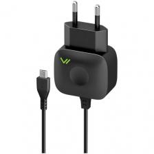 Сетевое зарядное устройство VERTEX Slim Line (SLTC1000MICUSBB), черный