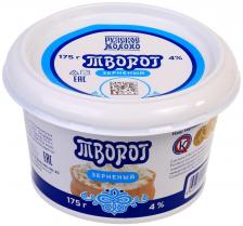 Творог зерненый Рузский 4% 175г - Vprok.ru Перекрёсток