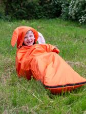 Туристический спальный мешок детский, Оранжевый