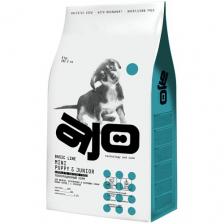 Сухой корм AJO Mini Puppy & Junior с гречкой для щенков малых пород 8 кг