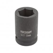Головка ударная 23 мм 3/4" 6 граней от бренда FORCEKRAFT представляет собой высококачественный инструмент, созданный для эффективной работы с болтами и гайками в условиях, требующих повышенного усилия. Головка имеет 6 граней, посадочный квадрат 3/4 ".Качество. Головка изготовлена из высококачественной хромомолибденовой стали, что обеспечивает ей прочность и долговечность. Специальная конструкция головки позволяет ей выдерживать ударные нагрузки при использовании пневматических или электрических ударных гайковертов.Удобство использования. Такая головка используется в автомобильном ремонте, строительстве, промышленных процессах и других областях, где требуется работа с ограниченным доступом. Они обеспечивают прочное и надежное соединение ваших деталей и упрощает выполнение разнообразных задач, связанных с крепежом.
