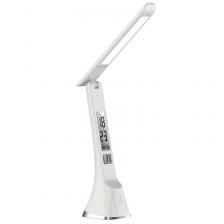 Ultraflash UF-821 C01 белый (Led, светильник настольный, 7Вт, дисплей,смена цвет.темп, кожа), цена за 1 шт.