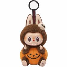 Pop Mart Labubu The Monsters Happy Halloween Party Series-Sitting Pumpkin Vinyl Plush Pendant