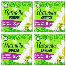 Naturella прокладки Ultra Maxi, 6 капель, 8 шт., 4 уп., без аромата
