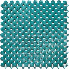 Модульные коврики Антискользящий модульный коврик для ванной ПластФактор Sensor Aqua набор из 12 модулей, бирюзовый 4630027113023