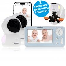 Видеоняня Hellobaby HB110X2TR (две камеры с креплениями)