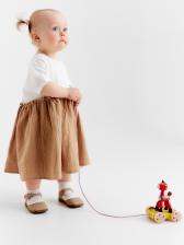 Платье для девочки «Крошка Я. Муслин», рост 68-74 см, бежевое