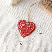 Рождественская елка Снежинка Пятиконечная звезда Подвеска из смолы Рождественские праздничные украшения Аксессуары Украшение в виде сердца с любовью Новый год