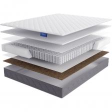 Матрас Lineaflex Opera размером 120x200 см представляет собой удобное и практичное решение для комфортного сна. Его конструкция включает независимый пружинный блок, обеспечивающий оптимальную поддержку тела и анатомический эффект, что способствует правильному распределению нагрузки. Двусторонний дизайн матраса позволяет выбрать подходящий уровень жесткости: одна сторона имеет жесткость выше средней, другая - среднюю. Основные наполнители, такие как латексированная кокосовая койра Coirflex и пена Ergoflex, обеспечивают долговечность и комфорт. Матрас выдерживает нагрузку до 120 кг на одно спальное место, что делает его подходящим для пользователей с различными потребностями. Удобство транспортировки обеспечивается возможностью скрутки в рулон.