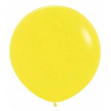 Шарик воздушный XXL огромный, Желтый 100 см