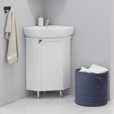 Тумба под раковину без столешницы Corozo Сириус 40 угловая, белая