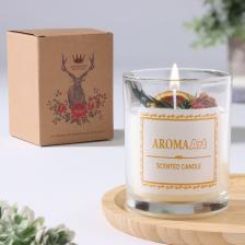 Свеча ароматическая Aroma Art, страстная самба, круглая, 8x10.5 см