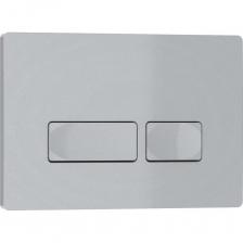 Клавиша смыва Iberica Blanca ESTI-R 246x165 мм, серый/хром матовый, пластик IB.B021.004.000