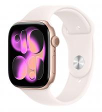 Apple Watch Series 11 GPS 42mm Aluminium Case with Rose Gold/Light Blush Sport Band S/M (MEU04)