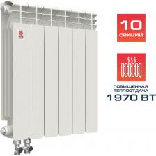 Биметаллические радиаторы «НРЗ» содержат стальной закладной элемент - вертикальный трубопровод и 2 горизонтальных трубопровода, которые формируются вместе с корпусом из алюминиевого сплава в процессе литья под давлением. Рекомендованы к установке в квартире. Главное отличие радиаторов НРЗ - полностью замкнутый цикл производства и подтверждение заявленного уровня теплоотдачи реальными испытаниями в аккредитованных лабораториях. Радиаторы «НРЗ» выполнены из высокопрочного алюминиевого сплава АК12М2 (100% российского сырья) по ГОСТ 1583-93. Высокое содержание кремния (12%) в сплаве обеспечивает лучшие прочностные характеристики. За счет полноценных боковых рёбер радиаторы «НРЗ» обеспечивают более эффективную конвекцию. Соединение секций осуществляется с помощью ниппелей. В качестве межсекционных уплотнителей используются кольцевые прокладки, армированные кевларовым волокном, которые исключают возможность деформации. Технология покраски с использованием линии анафорезной и порошковой окраски «Ideal-Line” включает химическое обезжиривание и пассивацию, антикоррозийную обработку.