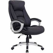 Кресло для руководителя BRABIX Grand EX-500, натуральная кожа, черное