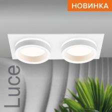 Встраиваемый cветильник WOLTA WDL-GX53/06W-02 под лампу GX53 двойной Белый LUCE, цена за 1 шт.
