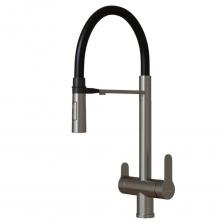 Смеситель для кухни Mixline MLSS-0401 сатин с высоким изливом с подключением к фильтру однорычажный (556013)