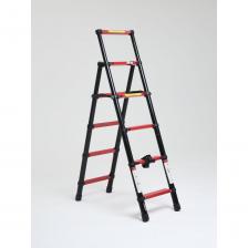 Телескопическая лестница-стремянка WORKY BLACK ARD257795