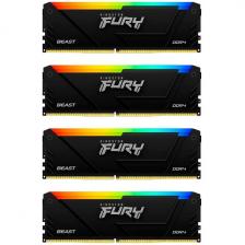 Оперативная память Kingston DDR4 32GB (4x8GB) 3600MHz Fury Beast RGB (KF436C17BB2AK4/32)