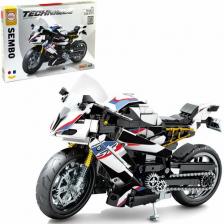 Конструктор для мальчика "Мотоцикл BMW" 701812, 814 деталей / машинки игрушки / совестим с лего
