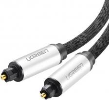 Кабель UGREEN AV108 (10539) Toslink Optical Male To Male Audio Cable 1м черный/серебряный 10539_