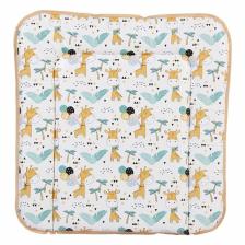 Матрас для пеленания Polini Kids «Жирафик», на комод, 65x65 см