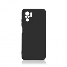 Силиконовый чехол с микрофиброй DF для Xiaomi Redmi Note 10/10S Black
