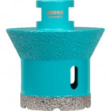 Алмазные коронки фрезы BIHUI - это профессиональные алмазные коронки премиум класса, изготовленные по технологии вакуумно-жидкостного спекания, обеспечивающей высокую скорость сверления и высокий ресурс даже без использования водяного охлаждения. Алмазная коронка-фреза позволяет проводить две операции за один раз сверления и фрезерования материала за один проход одной коронкой. Идеально подходят для изготовления отверстий под смесители, сифоны и тому подобное. Предназначены для работы с УШМ (болгаркой) при максимальных оборотах, что обеспечивает охлаждение воздухом, а также через переходник с дрелью или шуруповертом.