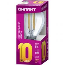 Светодиодная лампа шар ОНЛАЙТ 80 888 OLL-F-G45-10-230-2.7K-E14, цена за 1 шт.