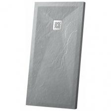 Поддон для душа из искусственного камня Vincea VST-4SR8010G, 1000*800*25, серый